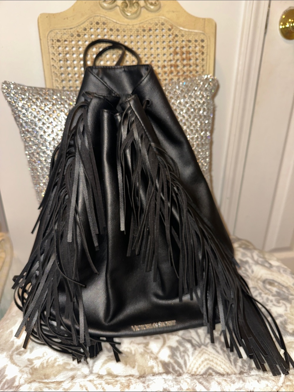 Victorias Secret Fringe Leather Bag